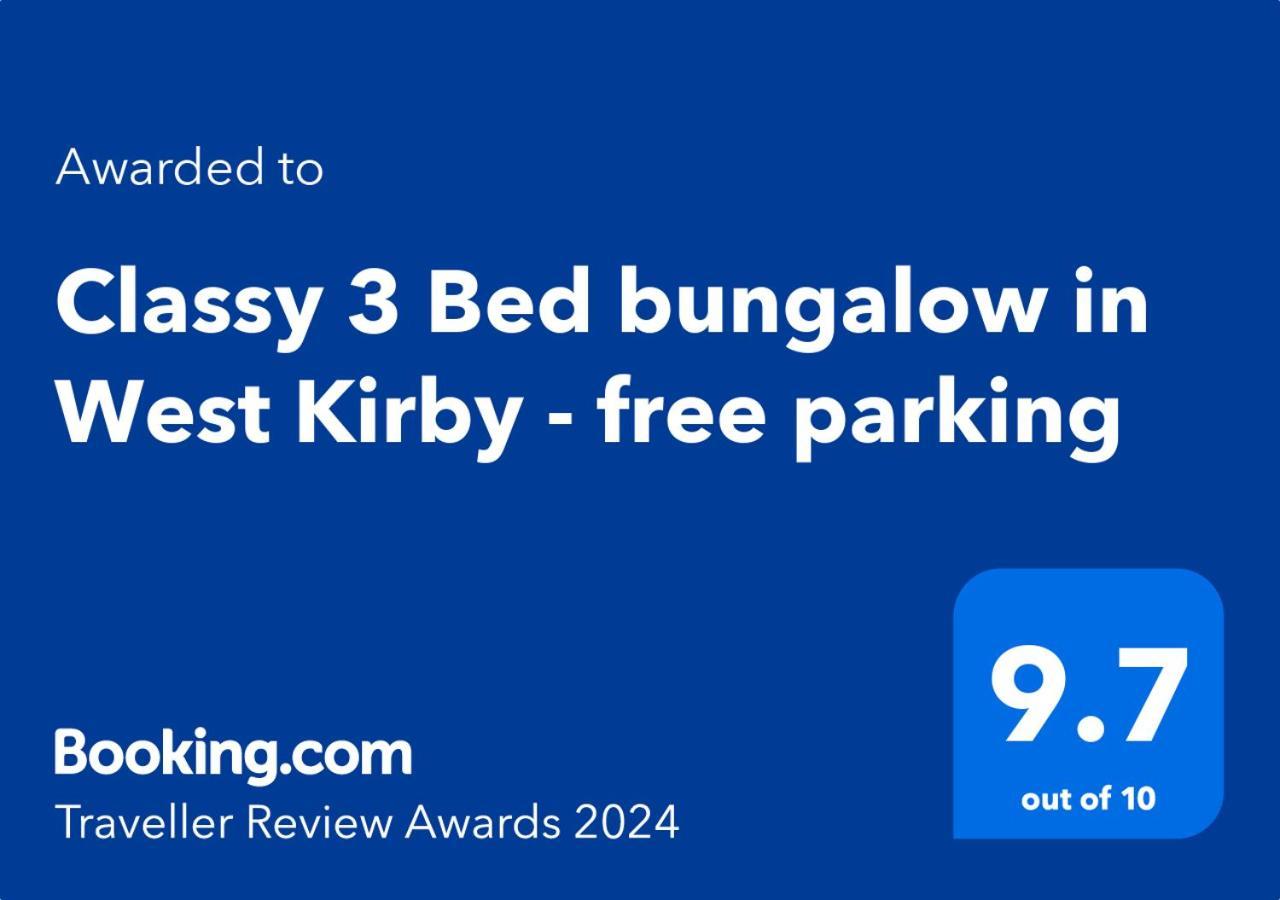 Cosy 3Bed Bungalow In West Kirby, Free Parking Frankby Exteriér fotografie